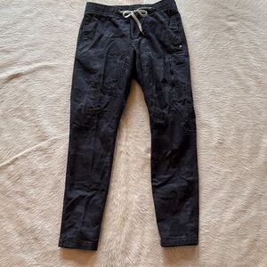 Vuori Black/Charcoal Camo Track Pants